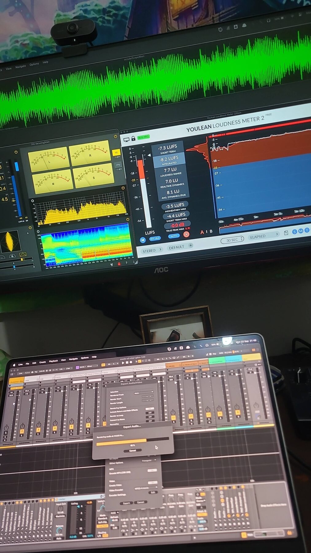 Idemax production studio with complete setup